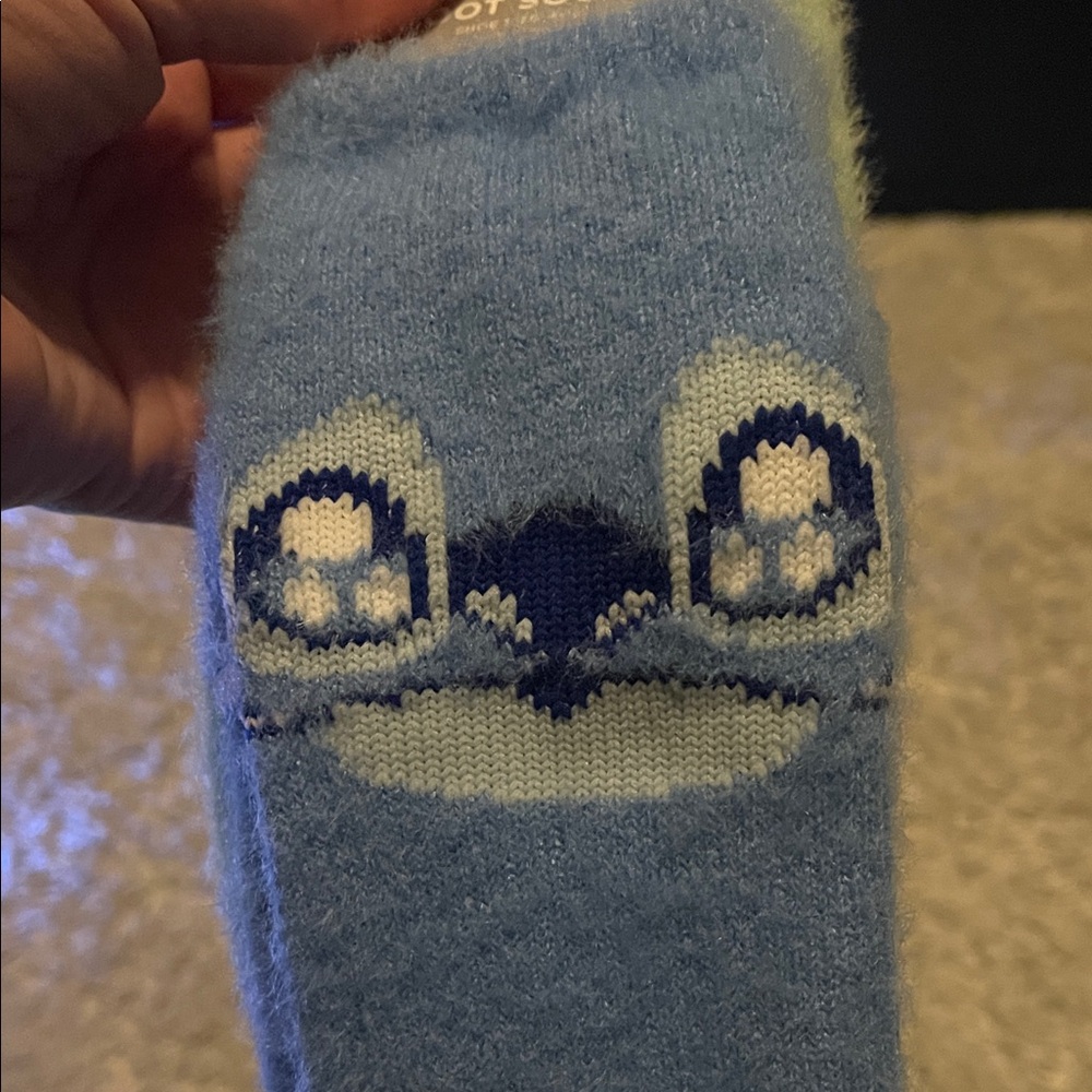 Disney Stitch Blue and Green Boot Socks - Picture 3 of 5